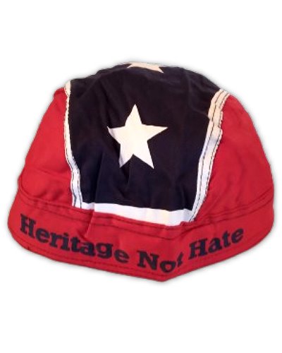 Heritage Not Hate Confederate Flag printed skull cap (do rag)